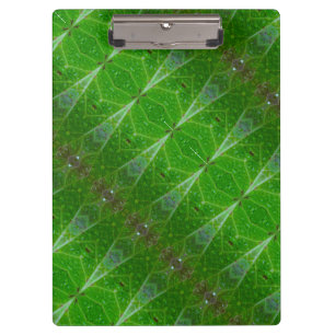 Bronze & Green Leaf Ikat 18  Clipboard