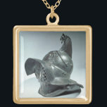 Bronze helmet of Thracian gladiator, Roman, 1st ce Gold Plated Necklace<br><div class="desc">Image:53222  Bronze helmet of Thracian gladiator,  Roman,  1st century AD (bronze). Roman,  (1st century AD). Louvre,  Paris,  France.  Art,  Fine Art.</div>