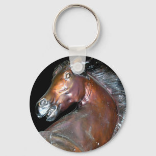 Bronze Horse Sculpture Key Ring