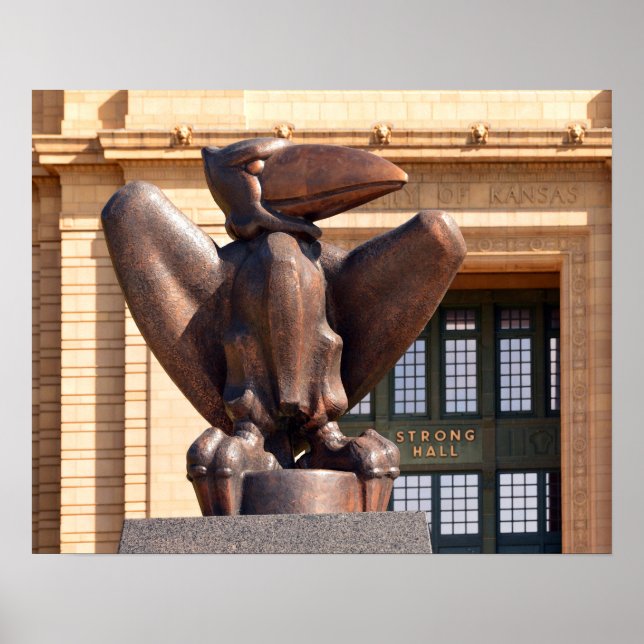 Bronze Jayhawk Poster (Front)