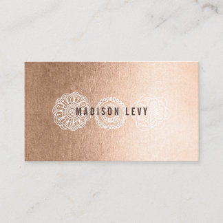 Bronze Lace Spray Tanning Beautician Cards