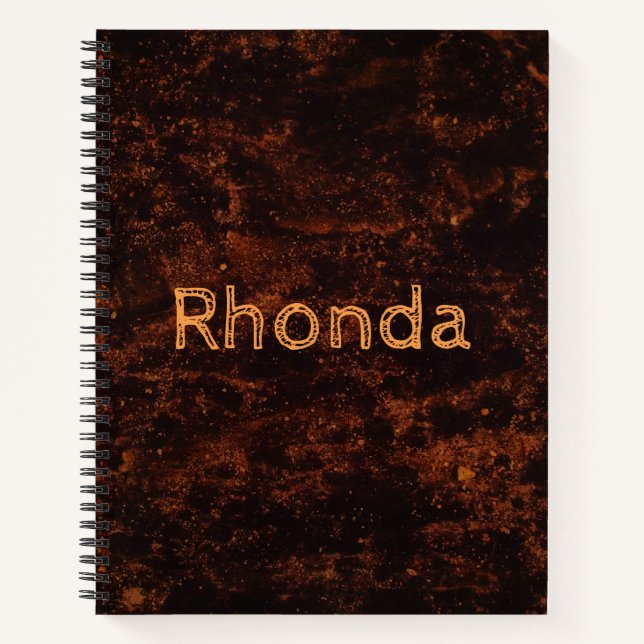 Bronze Lava Notebook (Front)