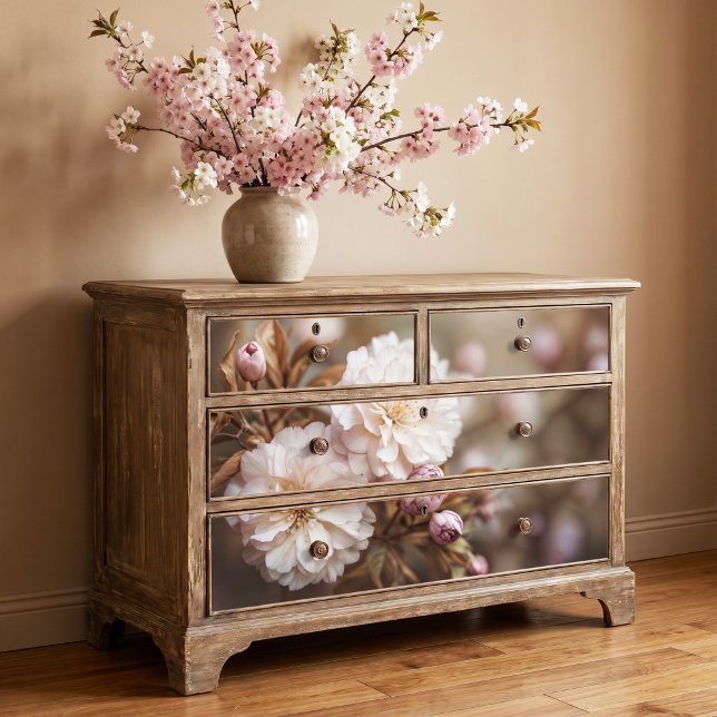 Bronze Leaf Pink Double Sakura Bloom Tissue Paper (Creator Uploaded)