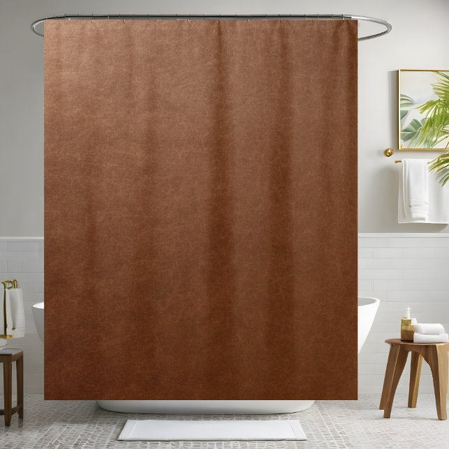 Bronze Leather Shower Curtain  (Creator Uploaded)