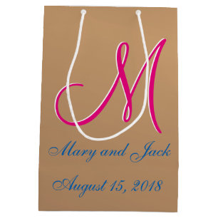 Bronze Light 3d Monogram Medium Gift Bag
