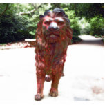 Bronze Lion Sculpture Standing Photo Sculpture<br><div class="desc">For the Brave Ones!</div>