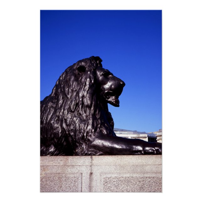 Bronze Lion Trafalgar Square Poster (Front)