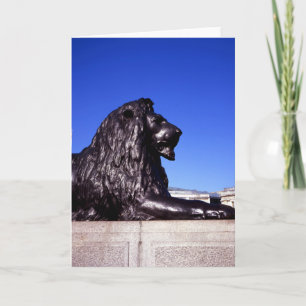 Bronze Lion Trafalgar Square Thank You Card