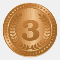 Bronze medal 3rd place winner