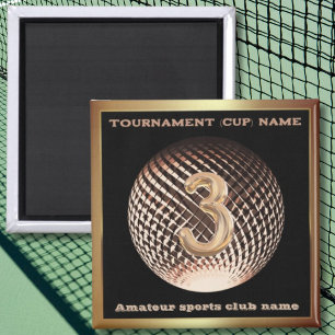 Bronze medal 3rd place winner sport award Magnet