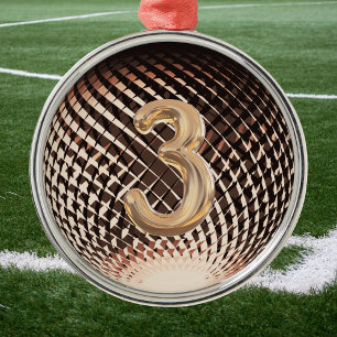 Bronze medal, 3rd place winner Sticker Metal Ornament