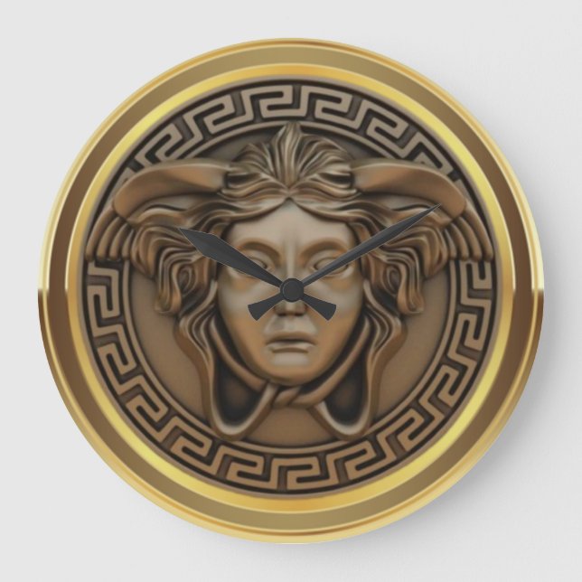 Bronze Medusa Large Clock (Front)
