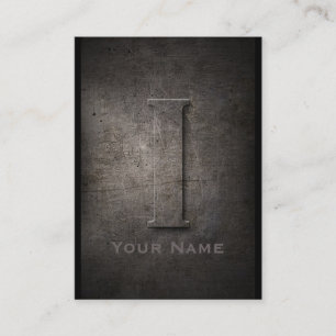 Bronze Metal Monogrammed I Business Card