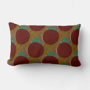 bronze metal texture lumbar cushion