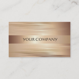 Bronze Metallic Business Card