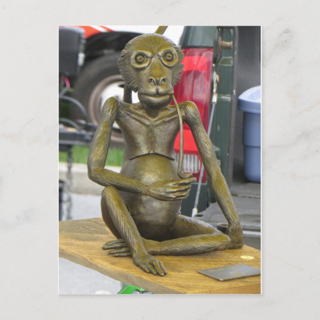 Bronze Monkey Postcard (Front)