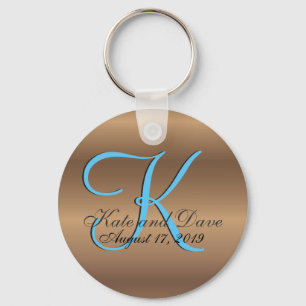 Bronze Monogram Amazing Fab Key Ring