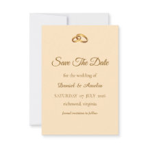 Bronze Monogram Save the Date