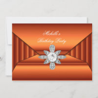 Bronze Orange Birthday Party Jewel Purse Look