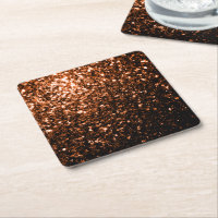 Bronze orange brown copper faux glitters sparkles