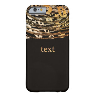 Bronze Orange Cheetah Animal Print Exotic Print Barely There iPhone 6 Case