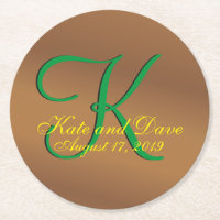 Bronze Pecan 3d Monogram