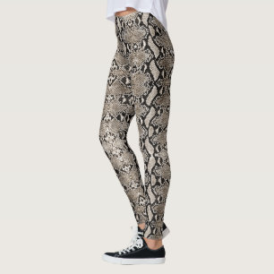 Bronze Python Snakeskin Leggings