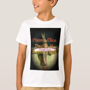 Bronze Rabbit Sculpture with Inspirational Quotes  T-Shirt
