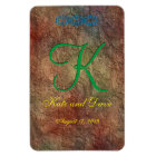 Bronze Red Texture Wedding