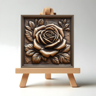 Bronze Rose Ceramic Tile
