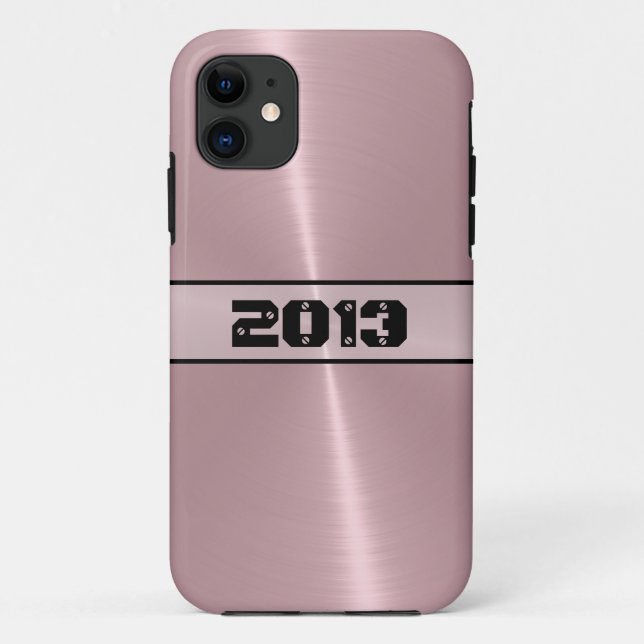 Bronze Shiny Stainless Steel Metal 2 Case-Mate iPhone Case (Back)