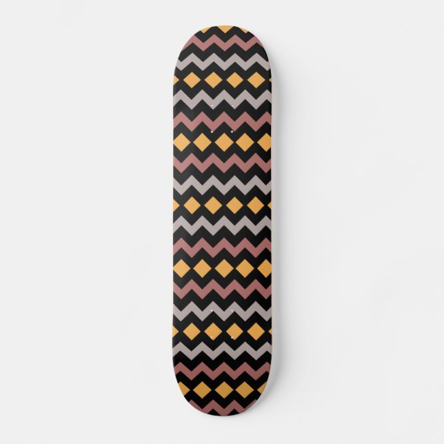 Bronze Silvered Gold Skateboard (Front)