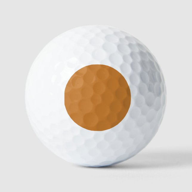 Bronze  (solid colour)  golf balls (Front)