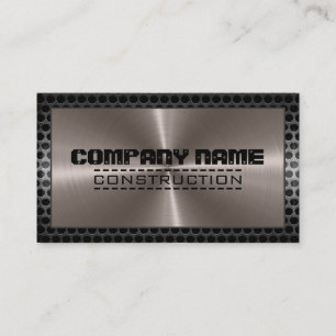 Bronze Stainless Elegant Modern Border Business Card