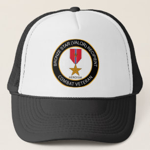 Bronze Star Recipient Combat Veteran Trucker Hat