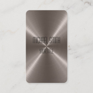 Bronze Steel Metal Business Card
