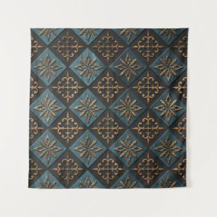 Bronze texture with carving pattern. tapestry