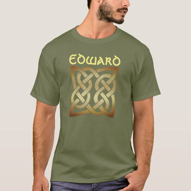 Bronze Tone Celtic Knot T-Shirt (Front)