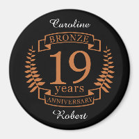 Bronze traditional wedding anniversary 19 years