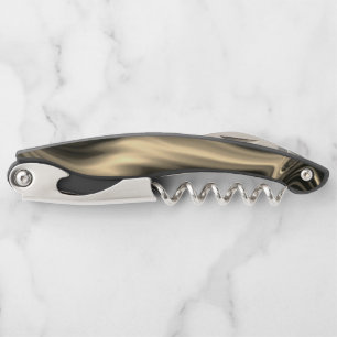 Bronze undulations on brownish beige background corkscrew