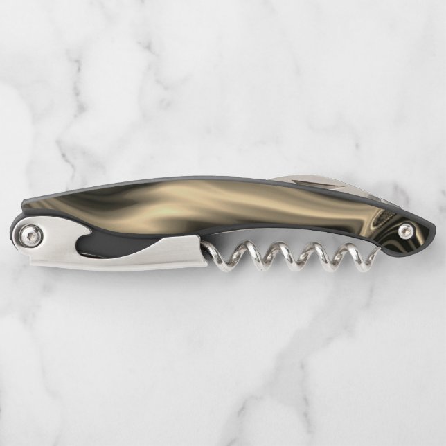 Bronze undulations on brownish beige background corkscrew (Front)