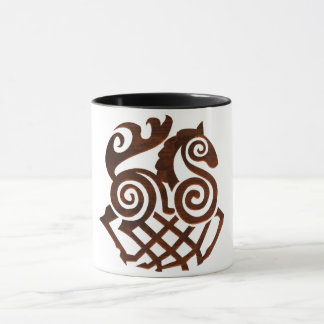 Bronze Viking Horse Mug