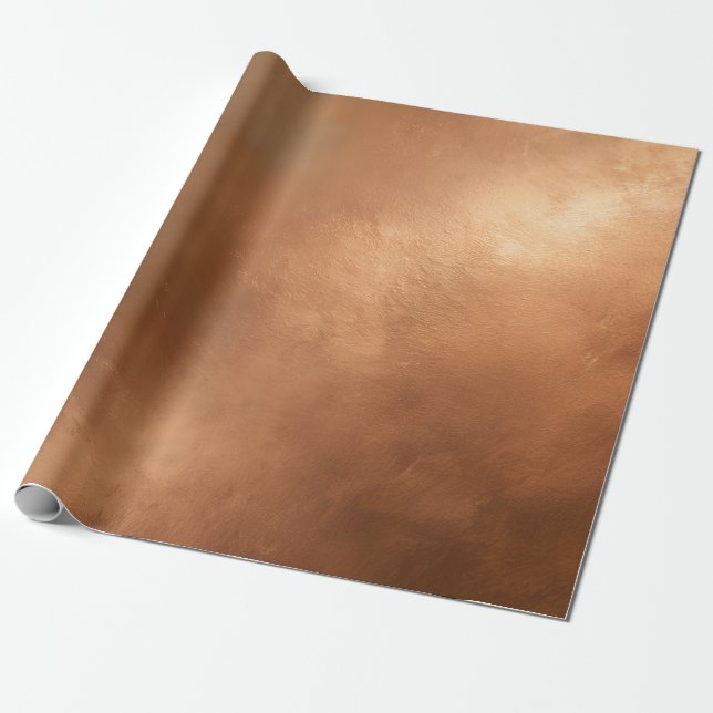 Bronze Wall Textured Wrapping Paper  (Unrolled)