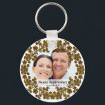 Bronze wedding anniversary with a photo key ring<br><div class="desc">Feel free contact me for a request or question.</div>