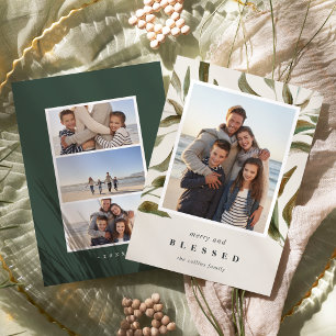 Bronzed Branches Holiday Photo Card