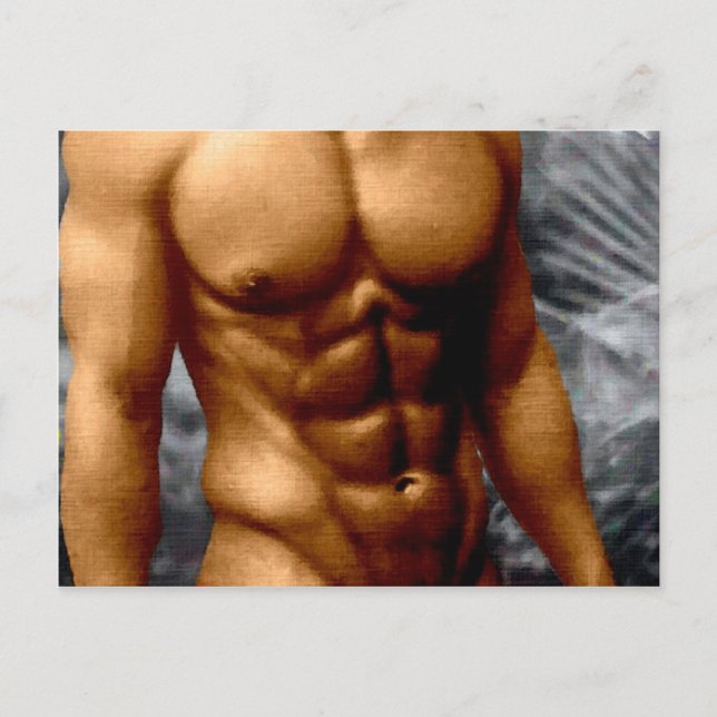 Bronzed Hunk Postcard (Front)