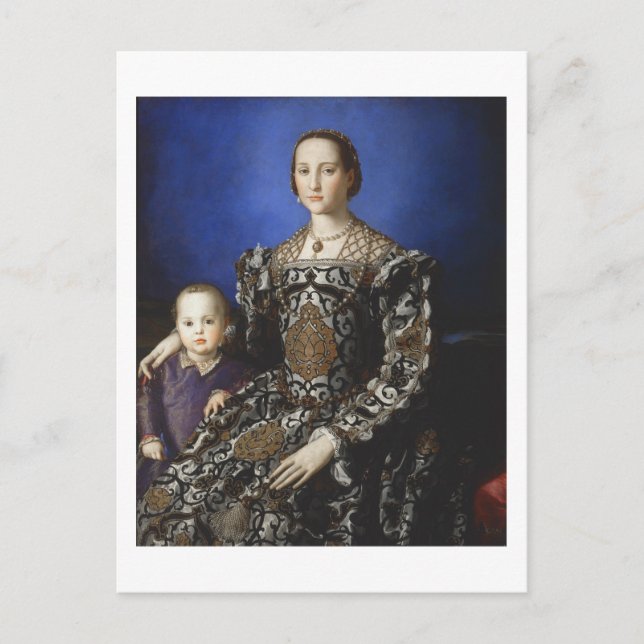 Bronzino Eleanor of Toledo and Her Son Postcard (Front)