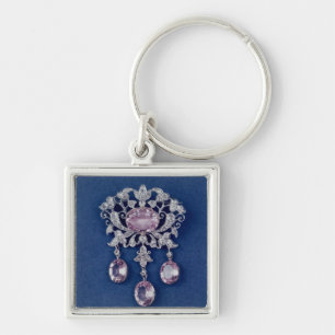 Brooch in shape of a flower, c.1780 key ring