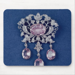 Brooch in shape of a flower, c.1780 mouse pad