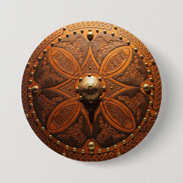 Brooch Targe Pinn 7.5 Cm Round Badge (Front)